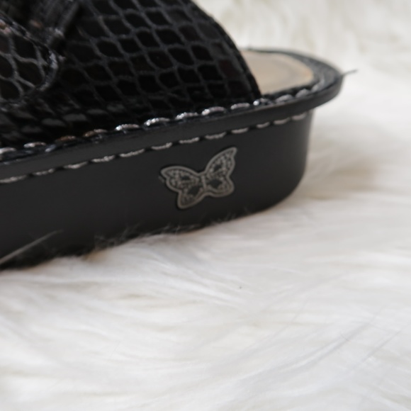 Alegria ALG-701 Slip On Comfort Mules Clogs Black - Picture 7 of 8